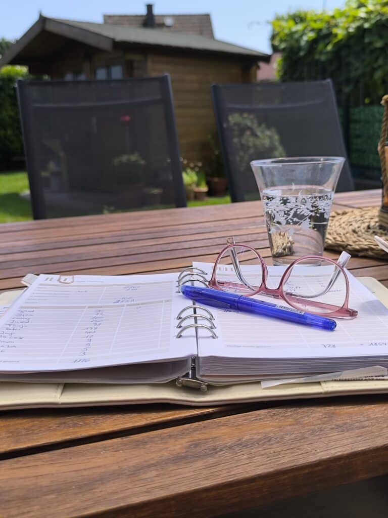 Budget-Planner Stift Brille