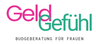 Schriftmarke Geldgefühl